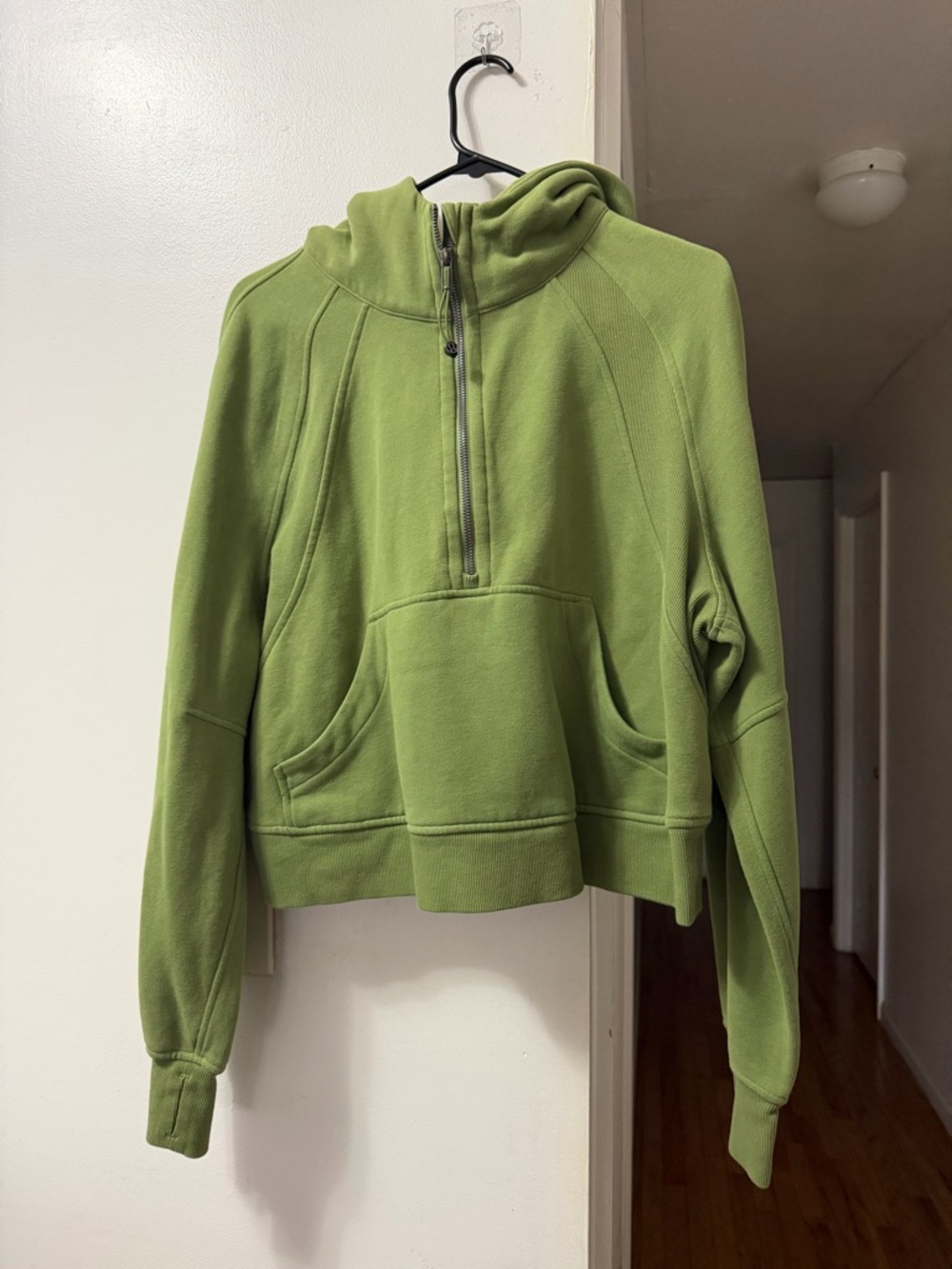 lululemon athletica Olive Green Half-Zip Hoodie